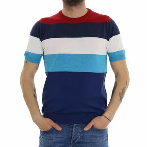 MAGLIA RIGHE BLU